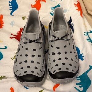 Joy bees Trekking Kids Gray and Black Slip-On Shoes